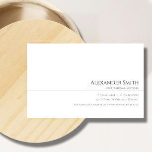 Cartão De Visita Elegante minimalista profissional moderno