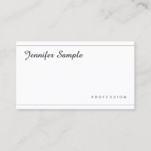 Cartão De Visita Elegante Minimalista Profissional Moderno Simples