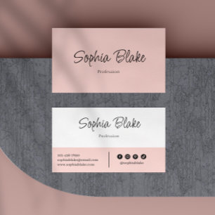 Cartão De Visita Elegante minimalista - Profissional personalizado
