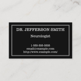 Cartão de visita elegante & mínimo do neurologista
