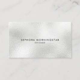 Cartão De Visita Elegante Mínimo Profissional Moderno de Frost Opal