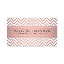 Elegante Moderno Chevron Rosa Rosa Dourada Foil Fa