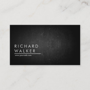 Cartão De Visita Elegante moderno do conselho preto chalkboard