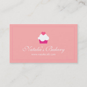 Cartão De Visita Elegante, Moderno, Doce Cupcake, Padaria