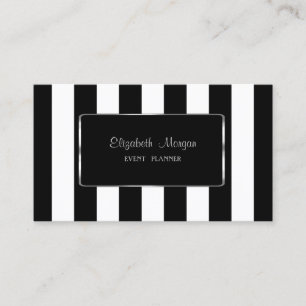 Cartão De Visita Elegante Moderno,Listrado,Quadro Preto