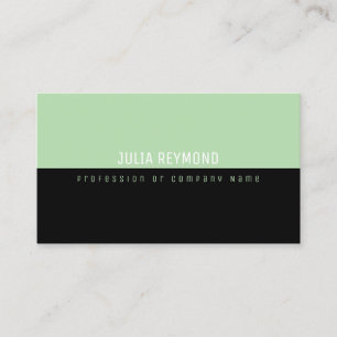Cartão De Visita Elegante Moderno Minimalista metade-preto metade-v