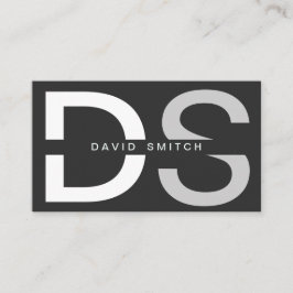 CARTÃO DE VISITA ELEGANTE MODERNO PROFESIONAL SIMPLE BLANCO NEGRO