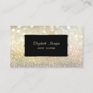 Cartão De Visita Elegante Na moda de luxo, moderno Bokeh