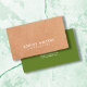 Cartão De Visita Elegante Olive Green - Consultor de Kraft IMPRESSO (Criador carregado)