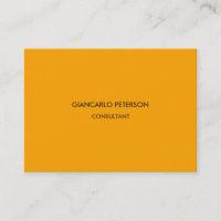 Elegante Orange Brown Minimalista Professional