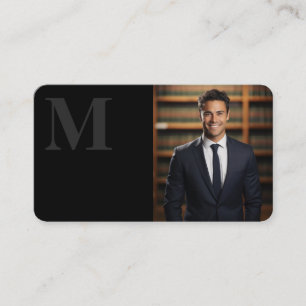 Cartão De Visita Elegante Preto Executivo Direito Executivo