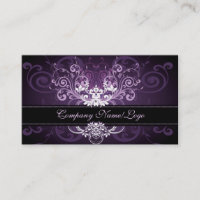 Elegante preto roxo e tons brancos Quadro de Vinta