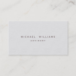 CARTÃO DE VISITA ELEGANTE PROFESIONAL MINIMALISTA SIMPLE BLANCO
