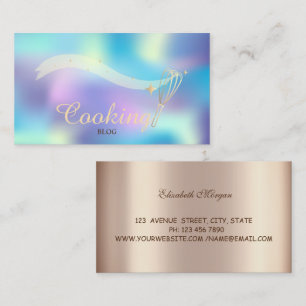 Cartão De Visita Elegante Profissional, Batedeira, Culinária, Holog