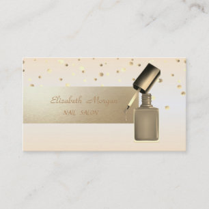 Cartão De Visita Elegante Profissional, Moderno, Confete, Esmalte d