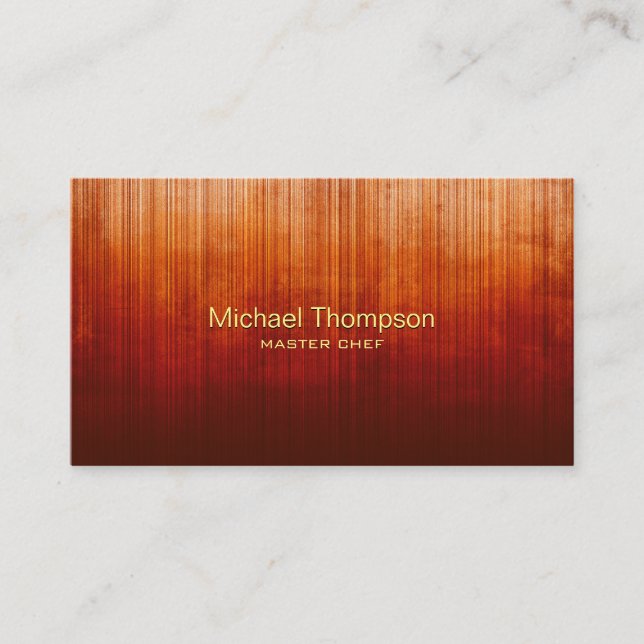 Cartão De Visita Elegante Profissional Moderno, cromo-de-risca (Frente)