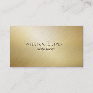 Cartão De Visita Elegante profissional moderno de ouro simples