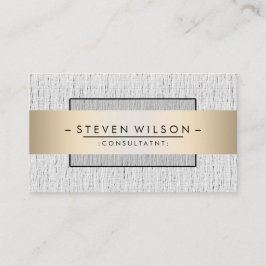 Cartão De Visita Elegante profissional moderno e sutil Linen