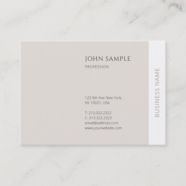 Cartão De Visita Elegante Profissional Simples e Criativo Moderno d (Frente)