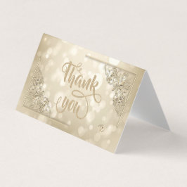 Cartão De Visita Elegante Quadro de Corações de Ouro com Bokeh Cart