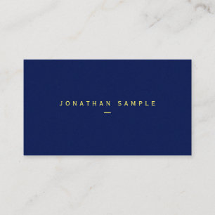 Cartão De Visita Elegante Seu Texto Personalizado Papel Azul Luxo