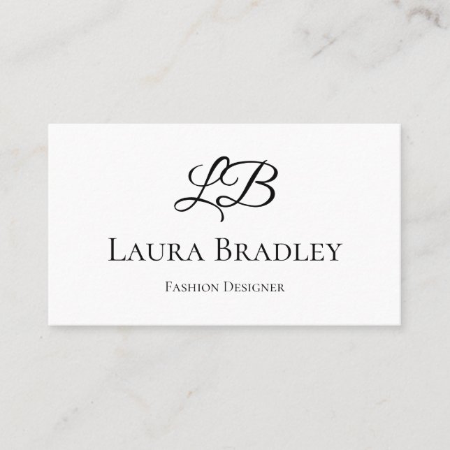 Cartão De Visita Elegante Simples  (Frente)