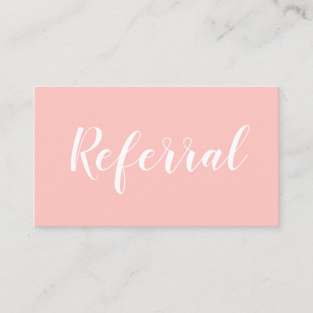 Cartão de visita elegante simples da referência da (Frente)
