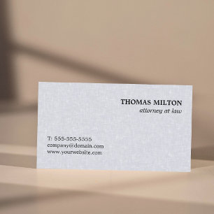 Cartão De Visita Elegante Textura Minimalista Cinza Advogado