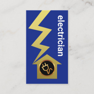Cartão De Visita Elemento elétrico de iluminação simples e simples