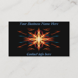 Cartão De Visita Elemento energético do fogo da geometria