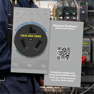 Cartão De Visita Eletricista Empreiteira Elétrica