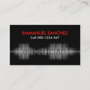 Cartão De Visita Elétrico de corrente elétrica