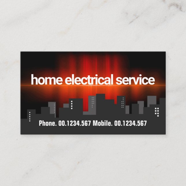 Cartão De Visita Elétrico de Pulso Elétrico Atormentante (Frente)