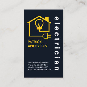 Cartão De Visita Elétrico do Circuito de Fiação Elétrico Domés