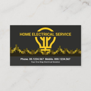 Cartão De Visita Elétrico Elétrico Elétrico Elétrico de Linha E
