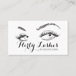Cartão De Visita Elevação das sobrancelhas e Eyelash Salão