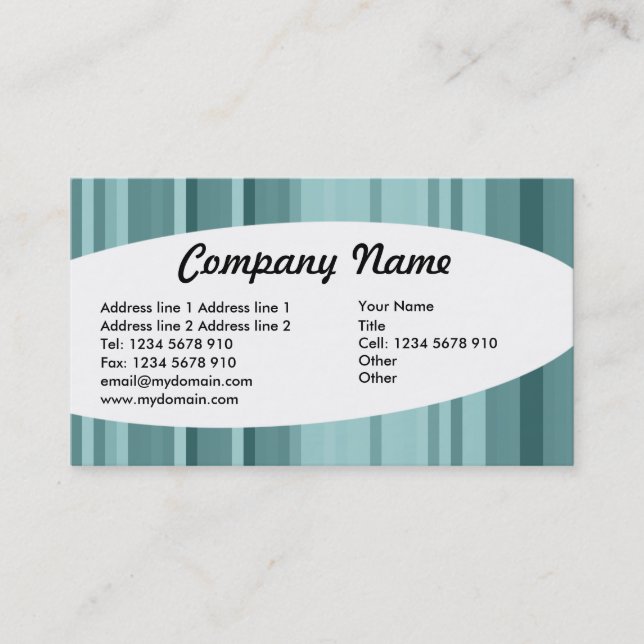 Cartão De Visita Elíptico - Faixa 04 (Frente)