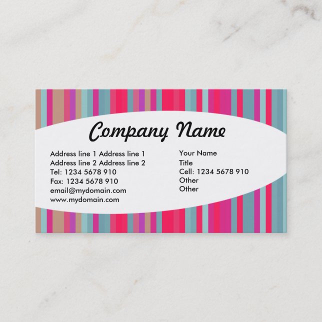 Cartão De Visita Elíptico - Faixa 07 (Frente)