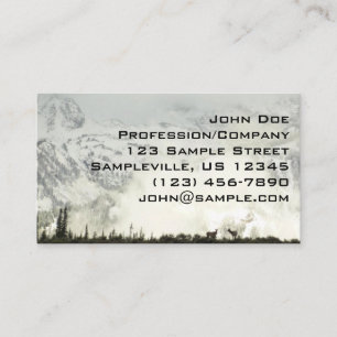 Cartão De Visita Elk no Grand Teton National Park Fotografia