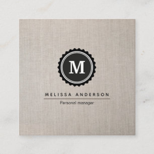 Cartão de visita em estilo simples.