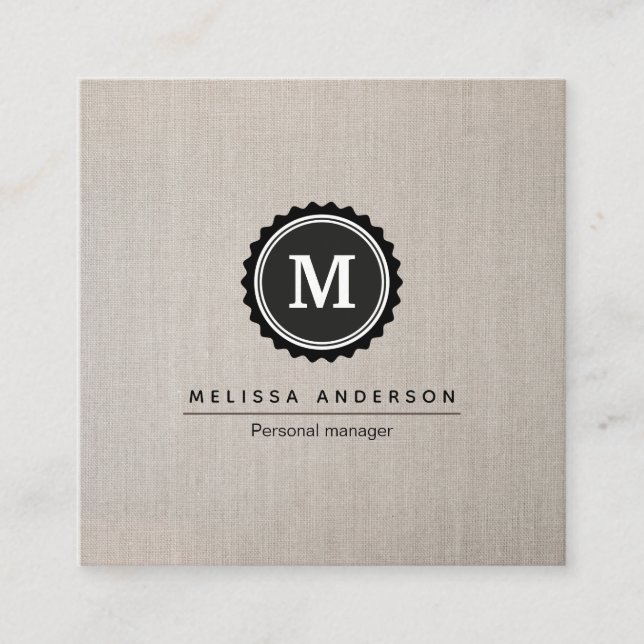 Cartão de visita em estilo simples. (Frente)