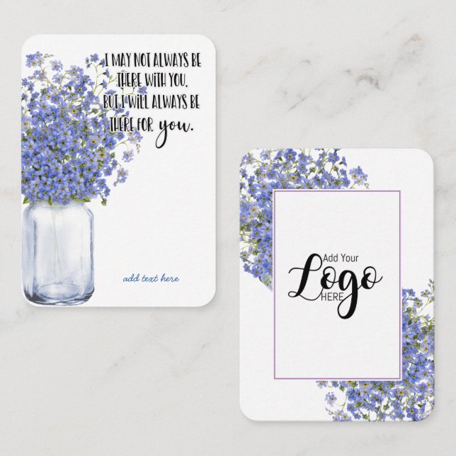 Cartão De Visita Em Memória Simpatia Memorial Angel Guarda presente (Frente/Verso)