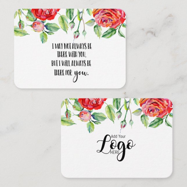 Cartão De Visita Em Memória Simpatia Memorial Angel Guarda presente (Frente/Verso)