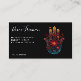 Cartão De Visita Ember Lotus | Design do Hamsa Hand