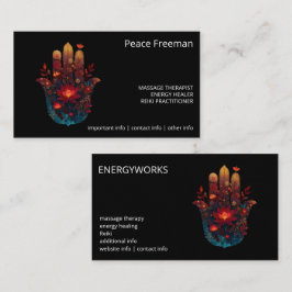 Cartão De Visita Ember Lotus | Design do Hamsa Hand