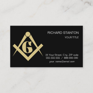 Cartão De Visita Emblema de Freemasonry
