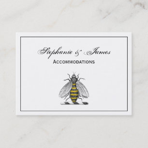 Cartão De Visita Emblema heráldico formal C da brasão da abelha d