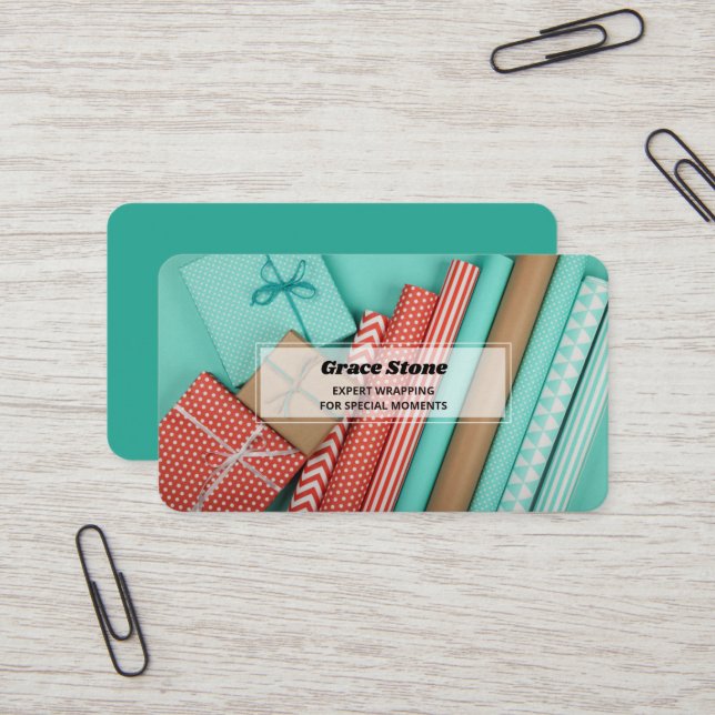 Cartão De Visita Embraiamento de Presente (Frente/Verso In Situ)