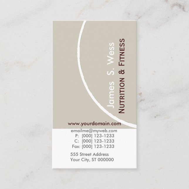 Cartão De Visita Empalideça o profissional original moderno simples (Frente)