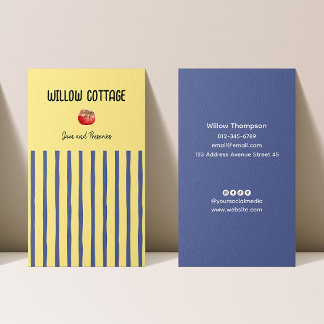 Cartão De Visita Emperramento doméstico e reservas de algodão